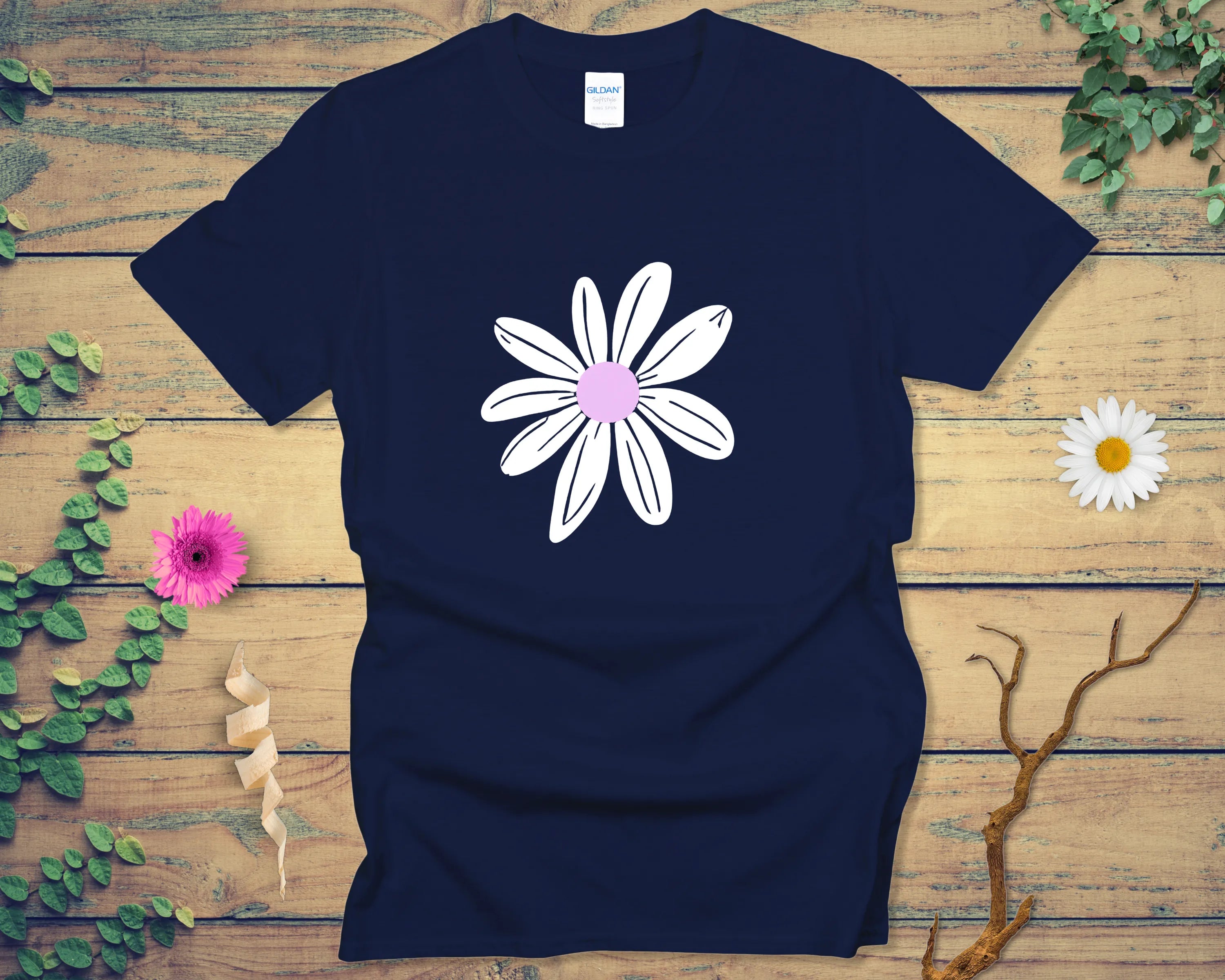 Lavender Eye White Rays Tee