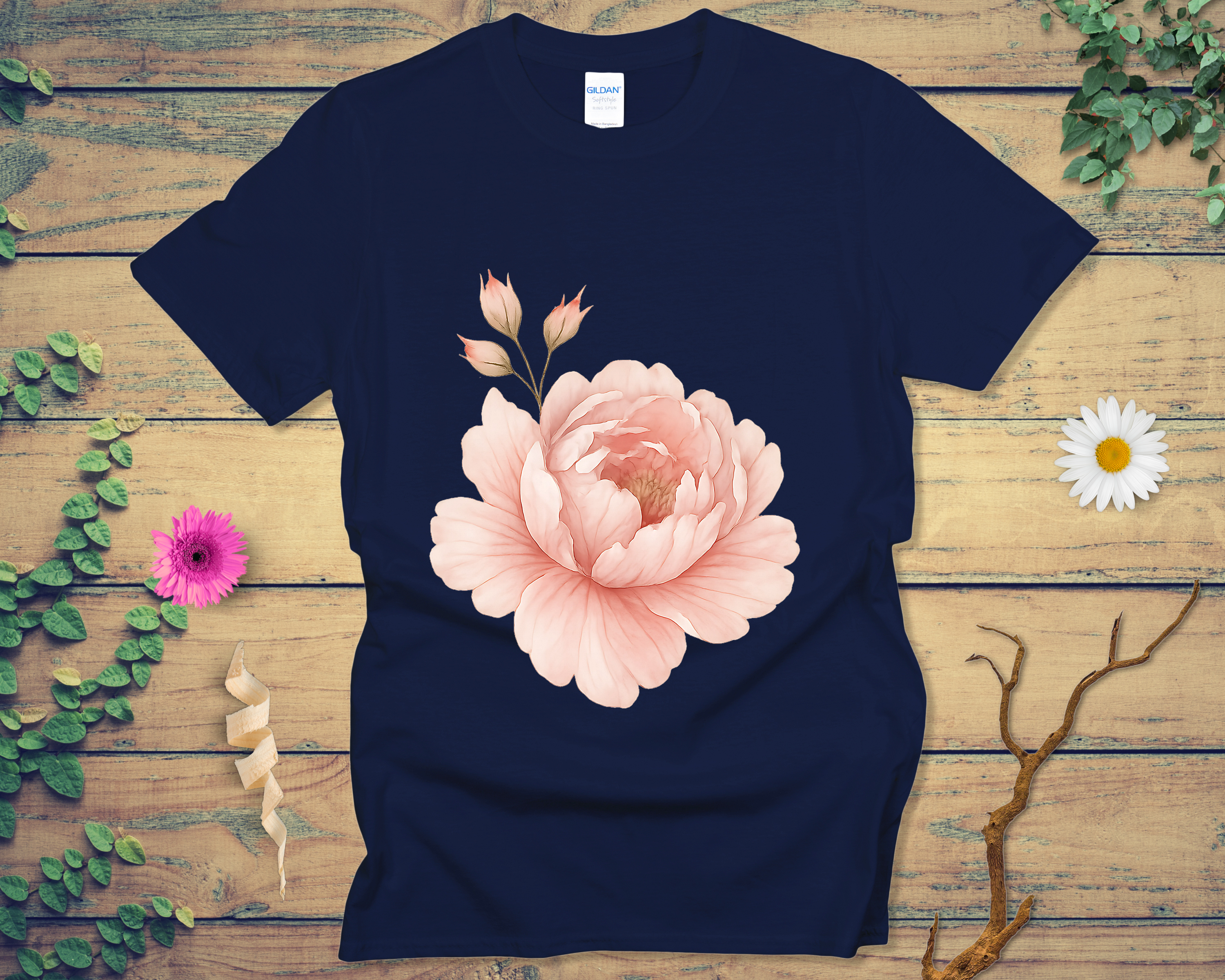 Blush Peony Tee - LOST HUES