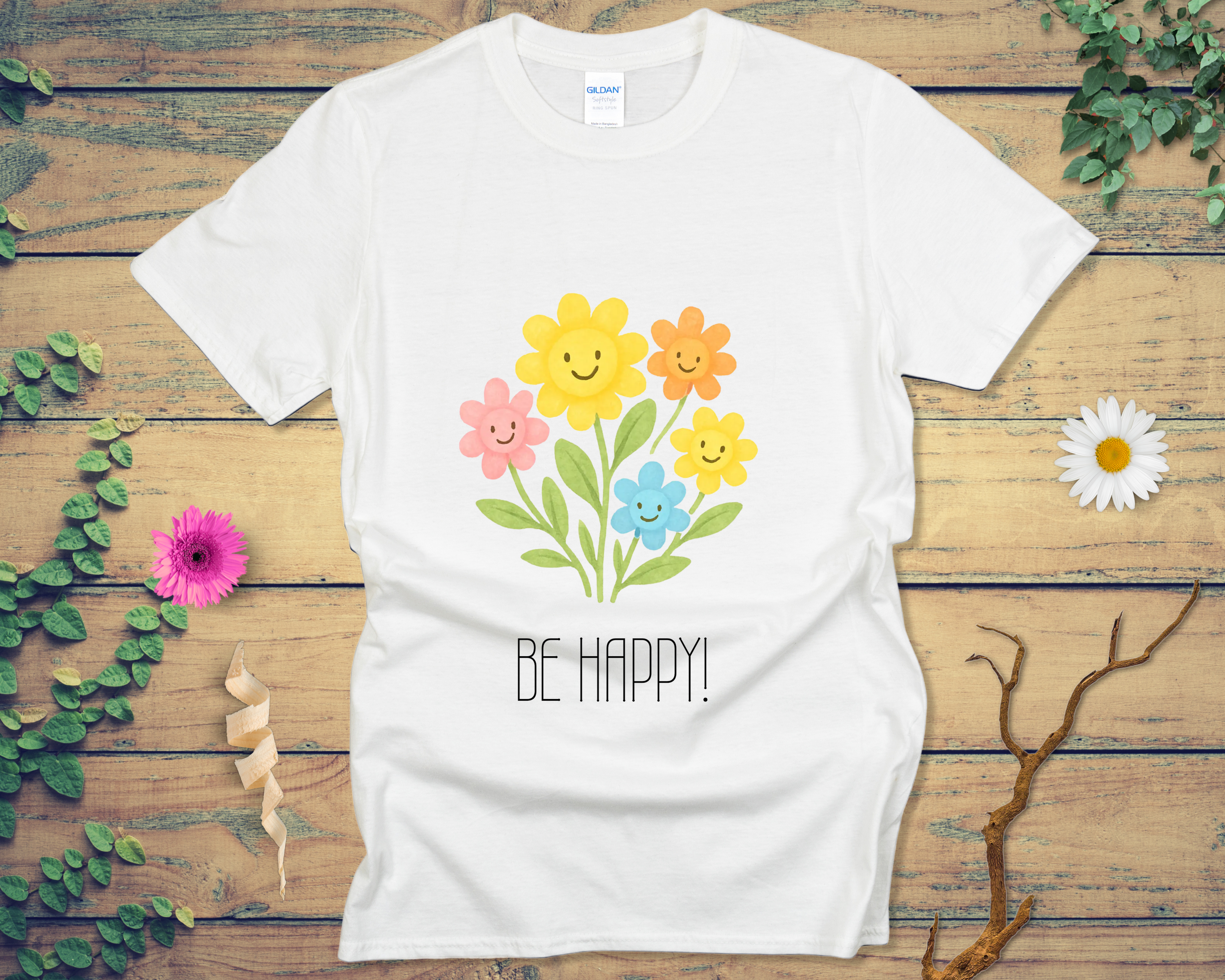 Happy Blooms Tee - LOST HUES