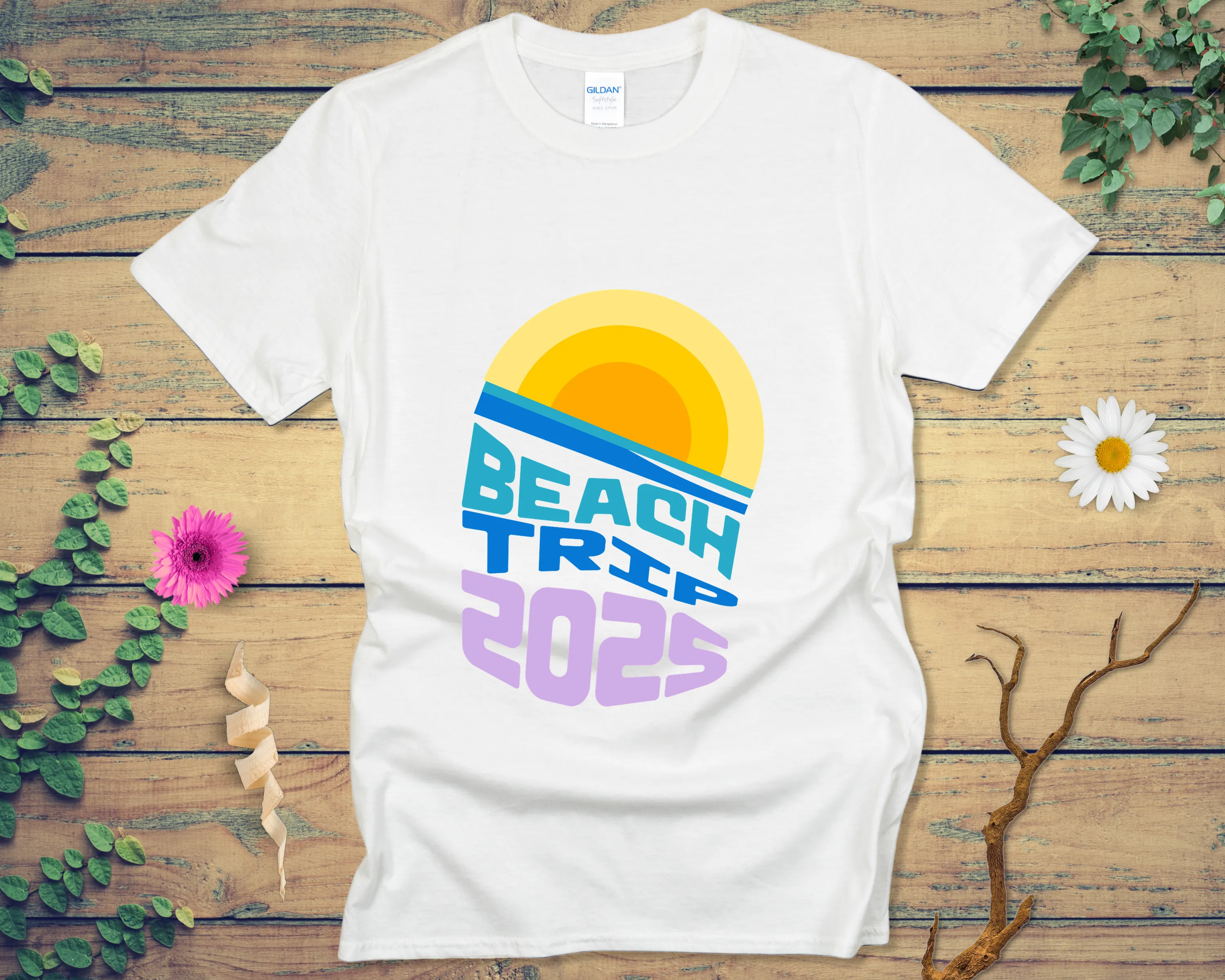 Sun-Kissed Beach Trip 2025 Tee - LOST HUES