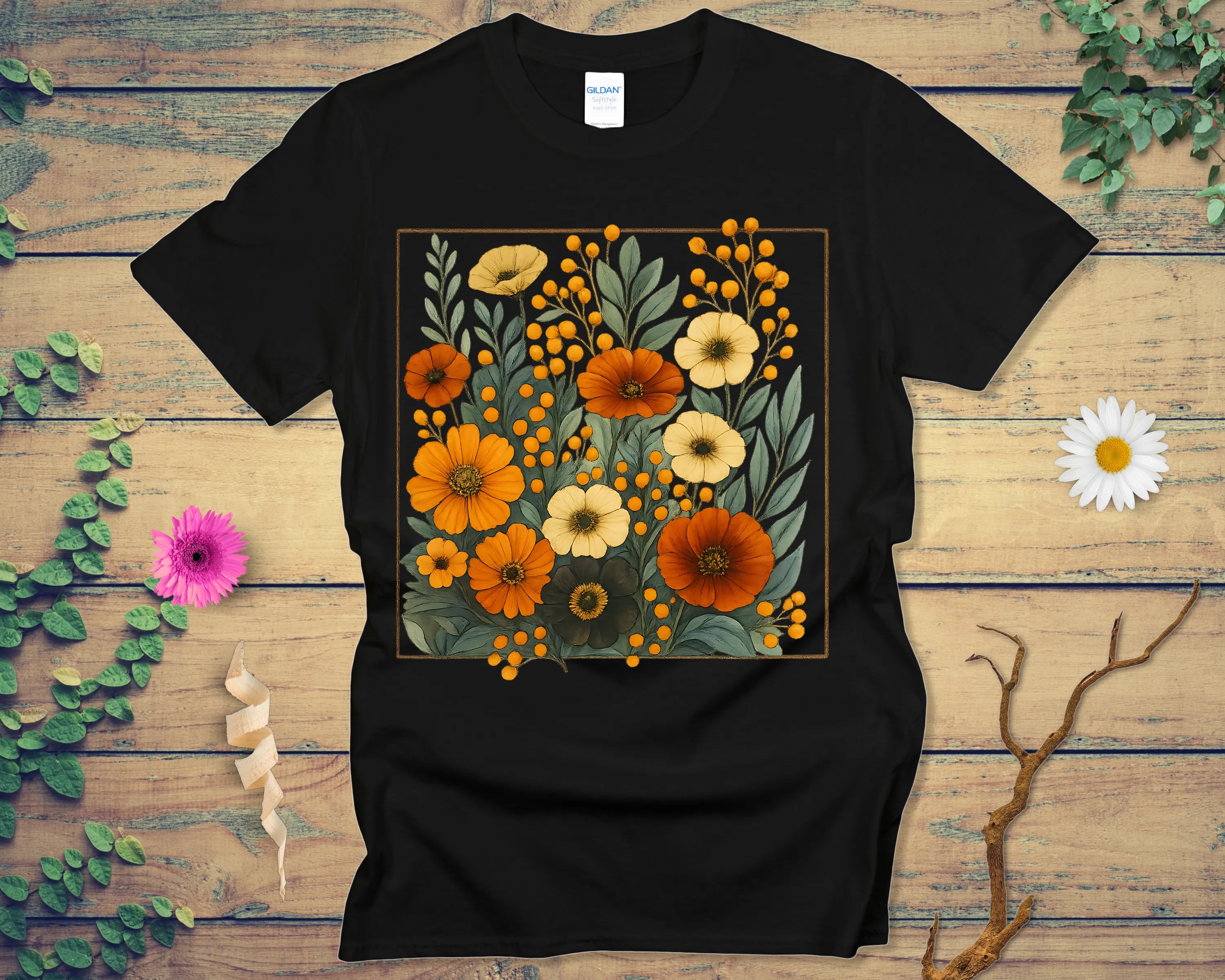 Autumn Gold Berry Garden Tee - LOST HUES