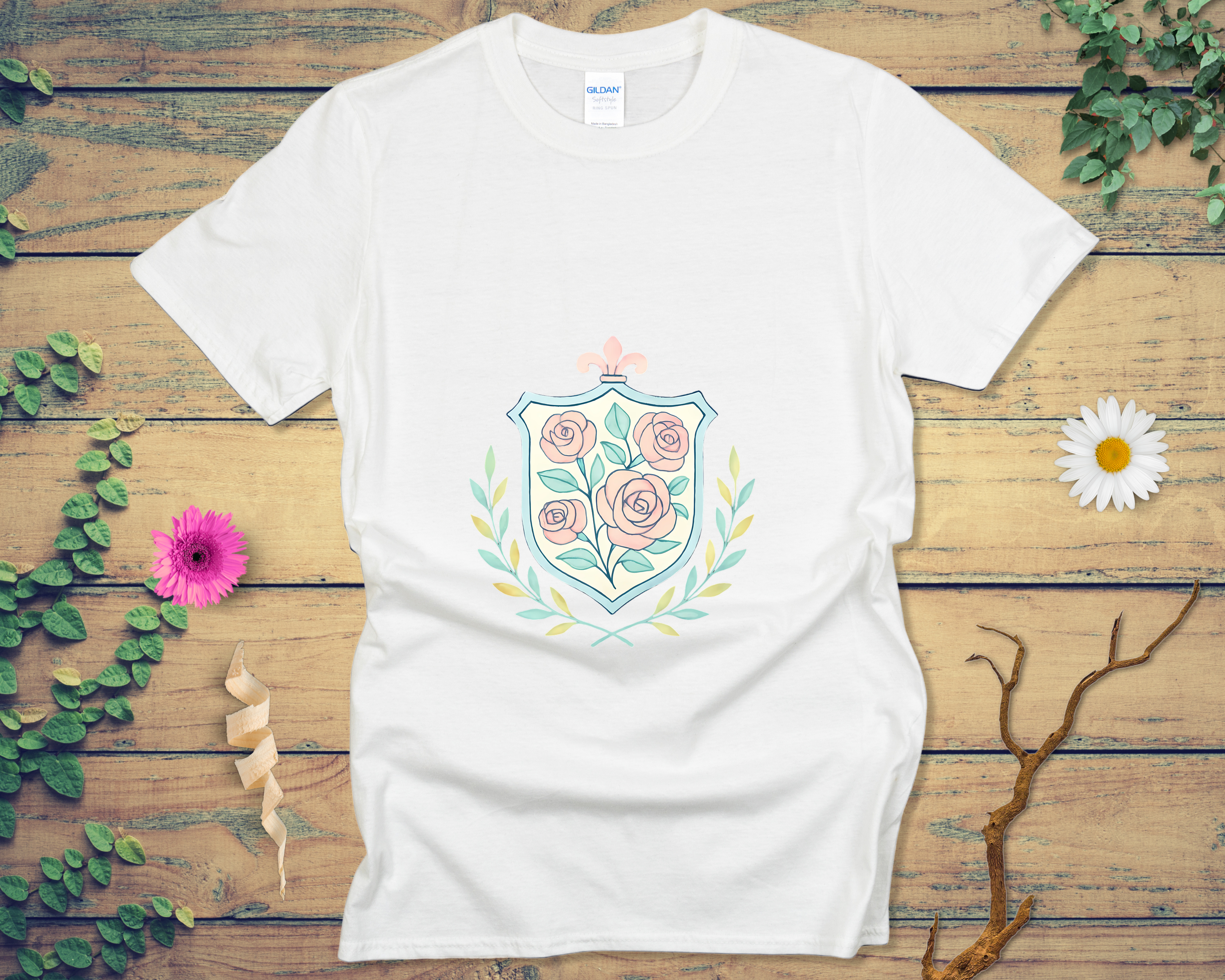Rose Crest Tee - LOST HUES