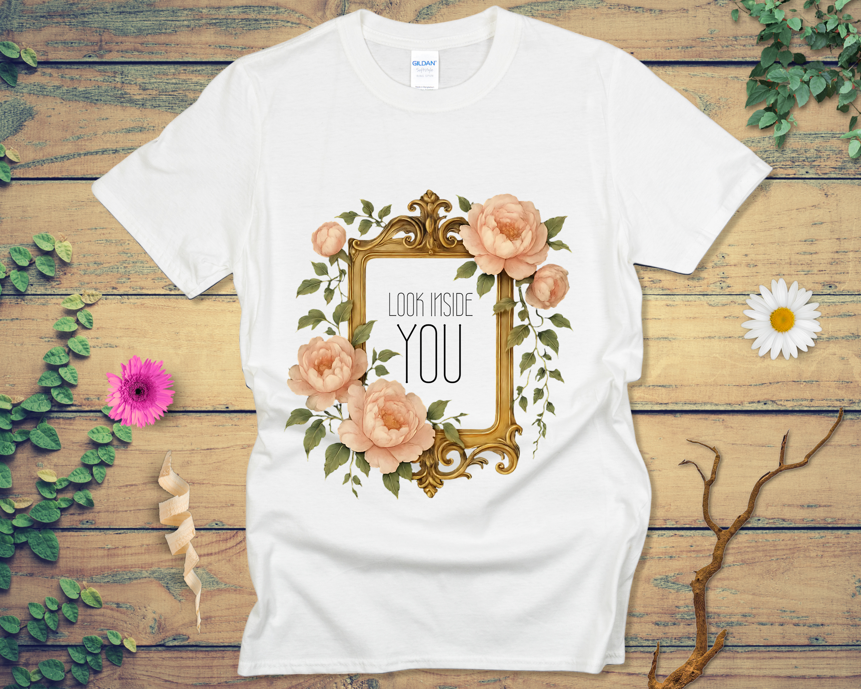 Baroque Peonies Tee - LOST HUES