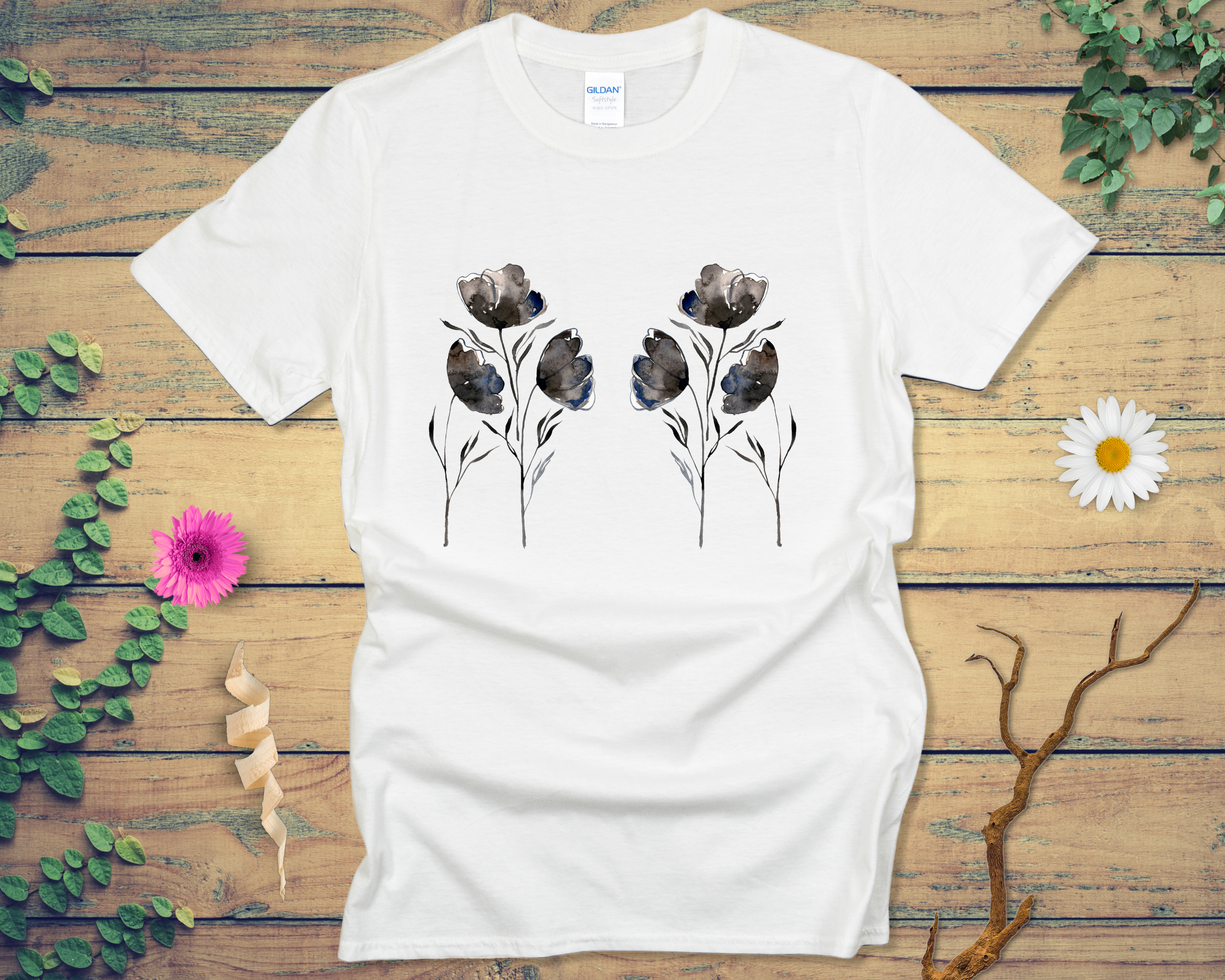 Phantom Floral Echoes Tee