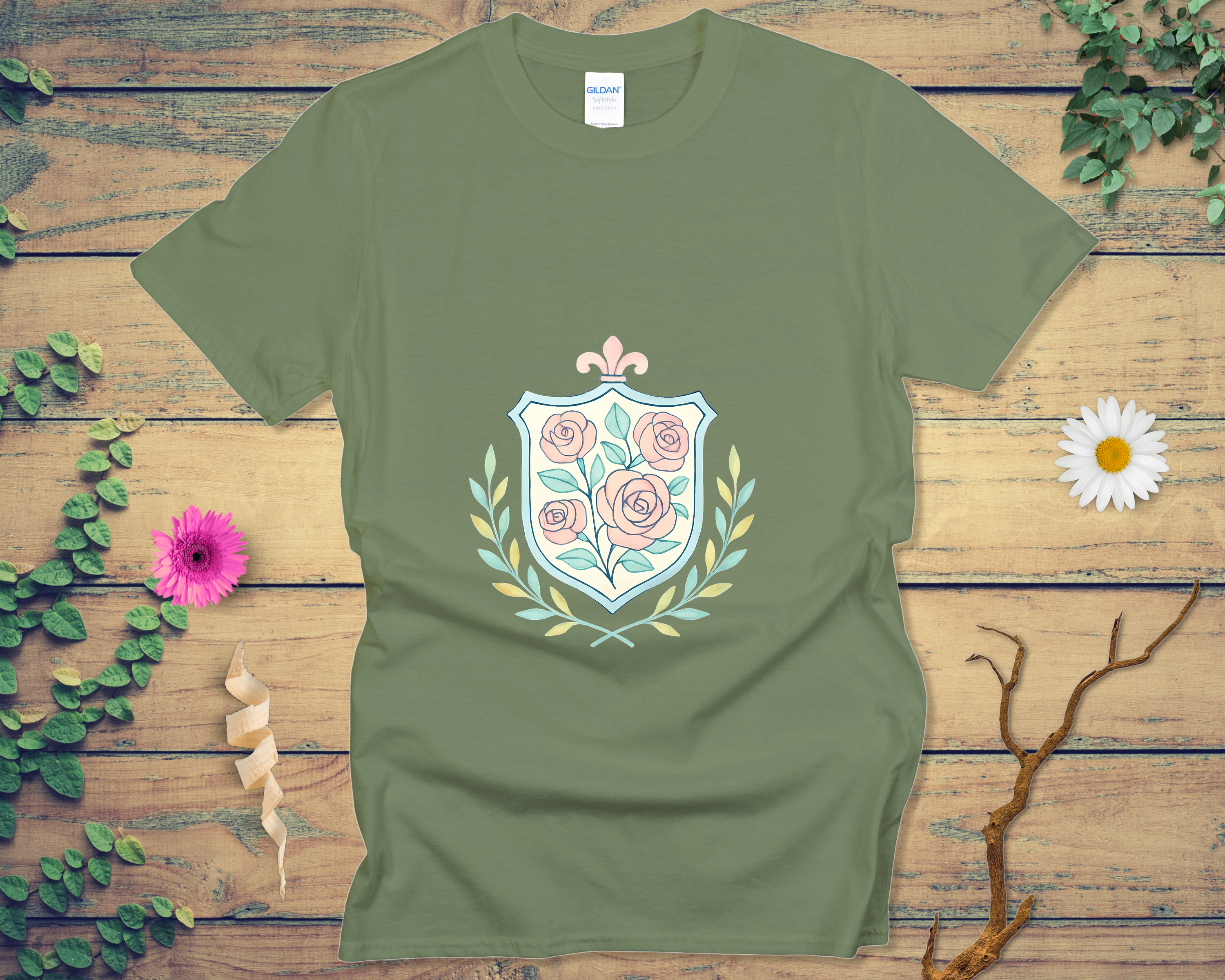 Rose Crest Tee - LOST HUES