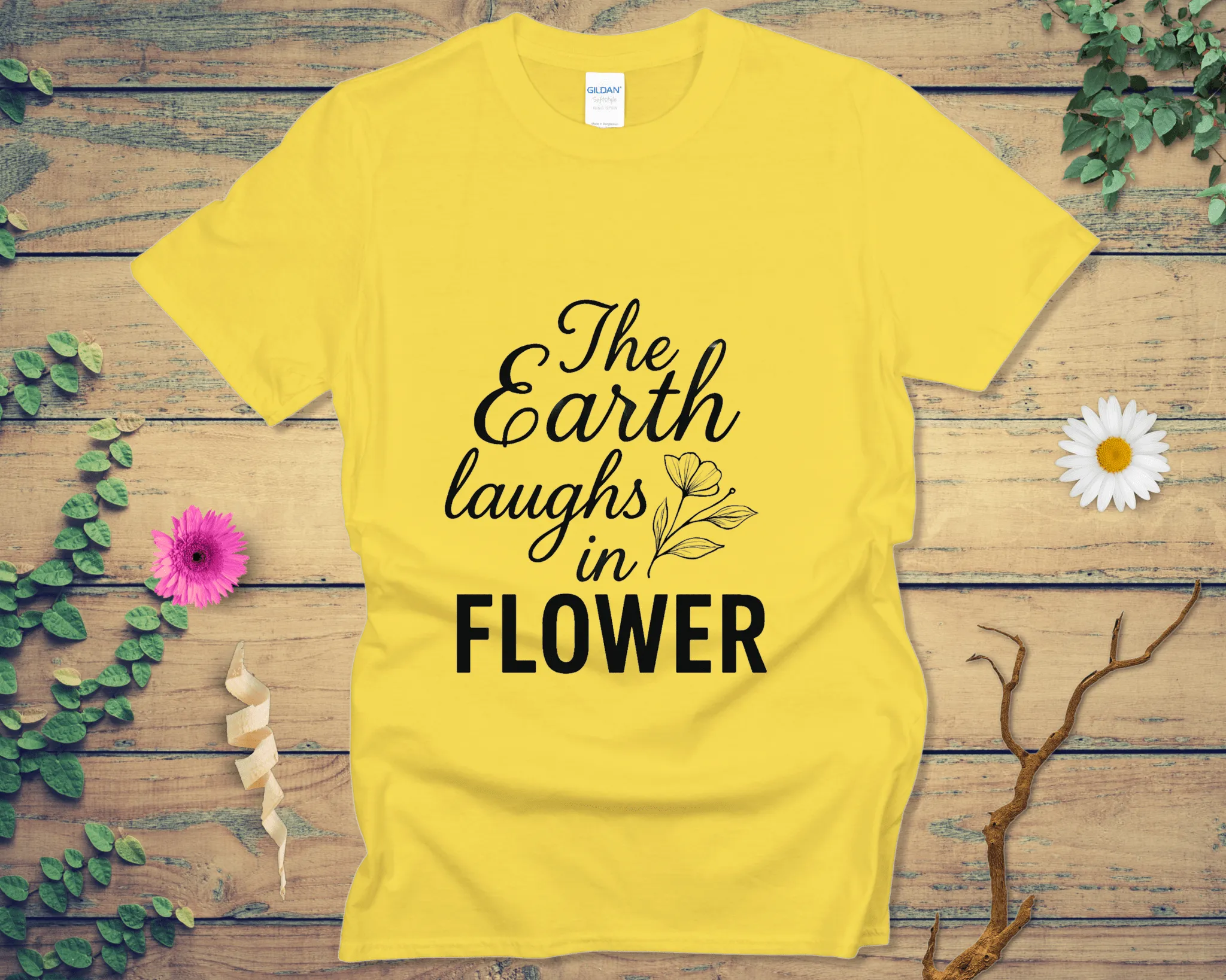 Earth Laughs Tee - LOST HUES