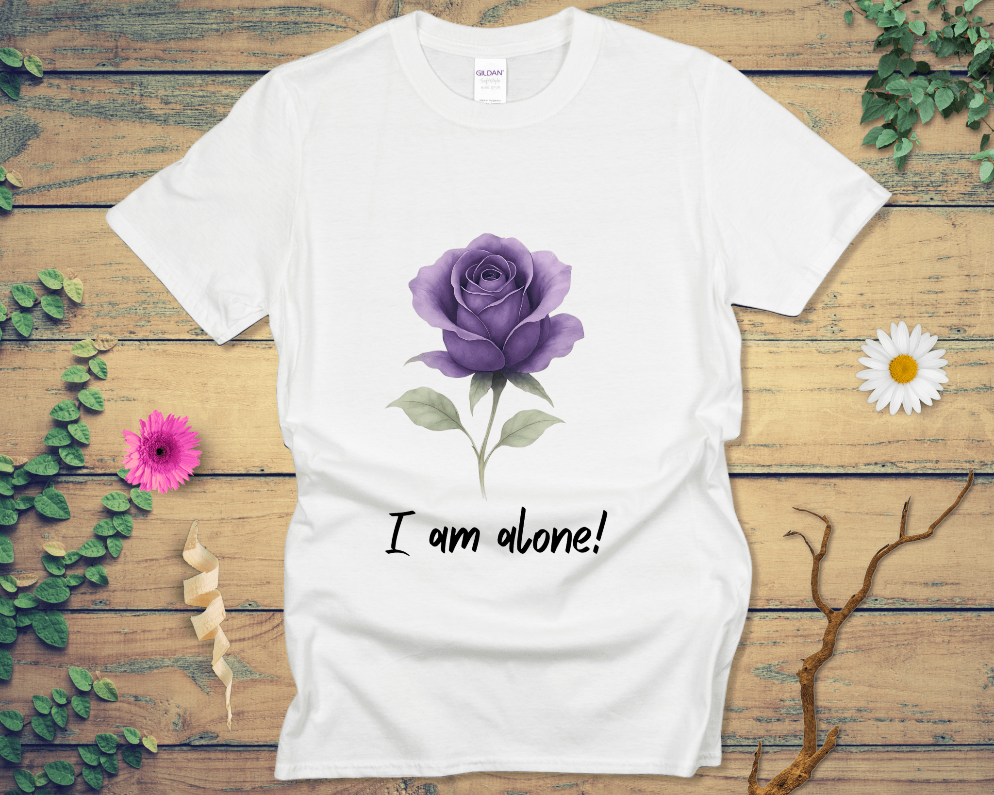 Midnight Rose Tee - LOST HUES