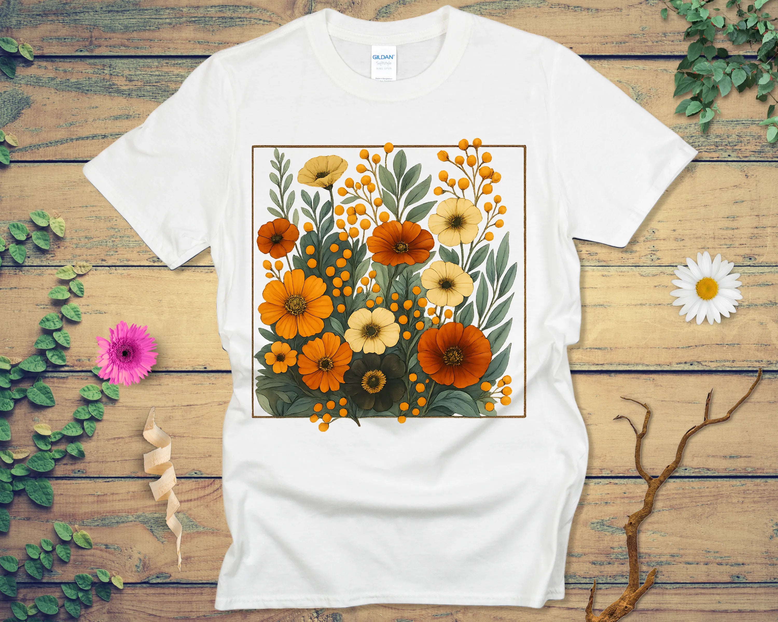 Autumn Gold Berry Garden Tee - LOST HUES