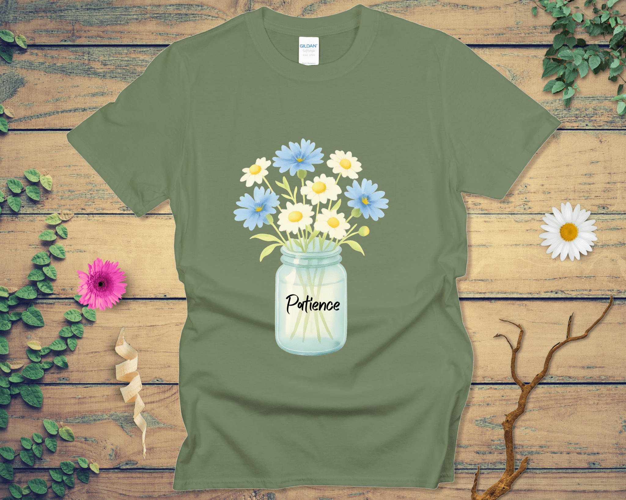 Patience Blooms Tee - LOST HUES