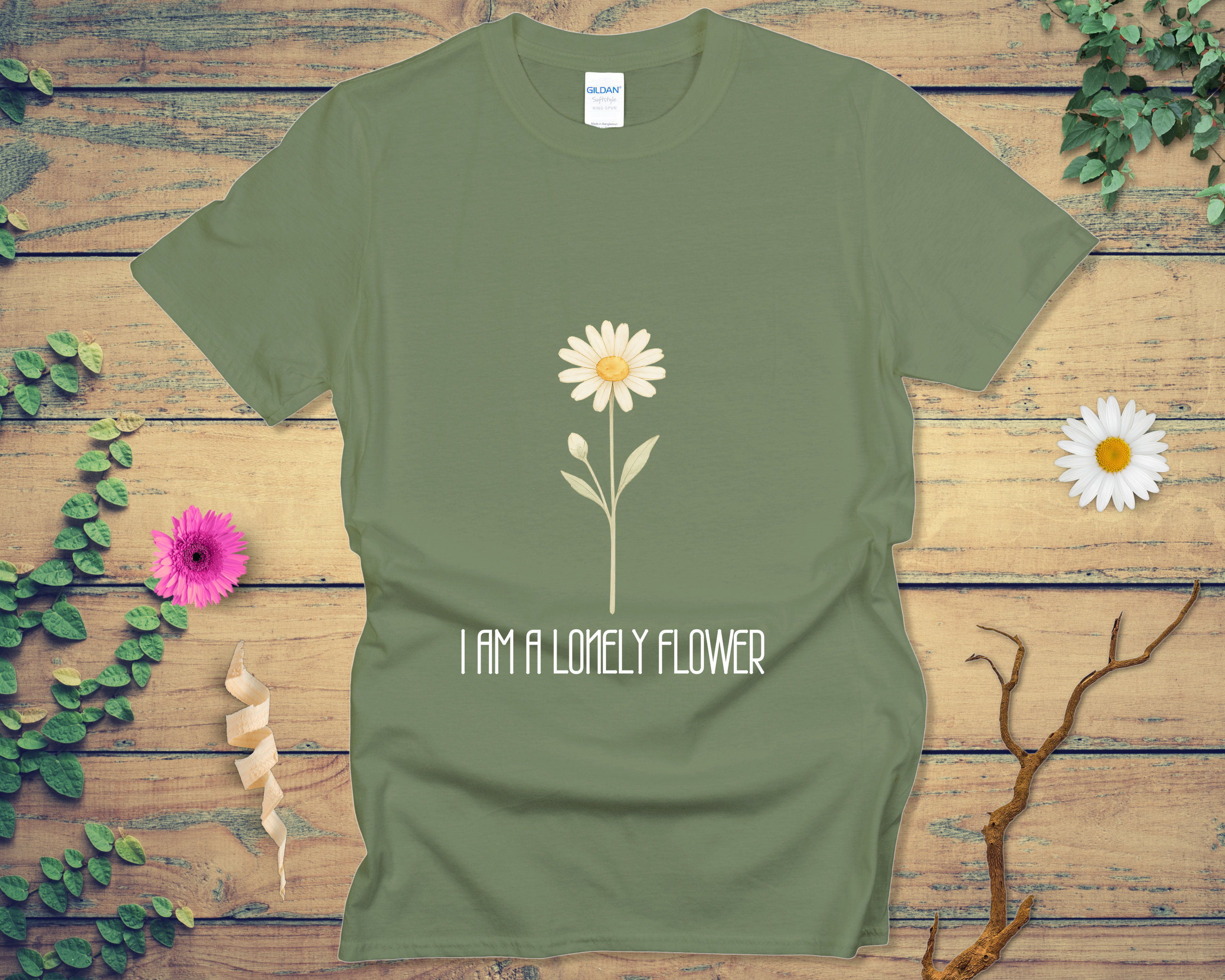 Lonely Flower Tee - LOST HUES