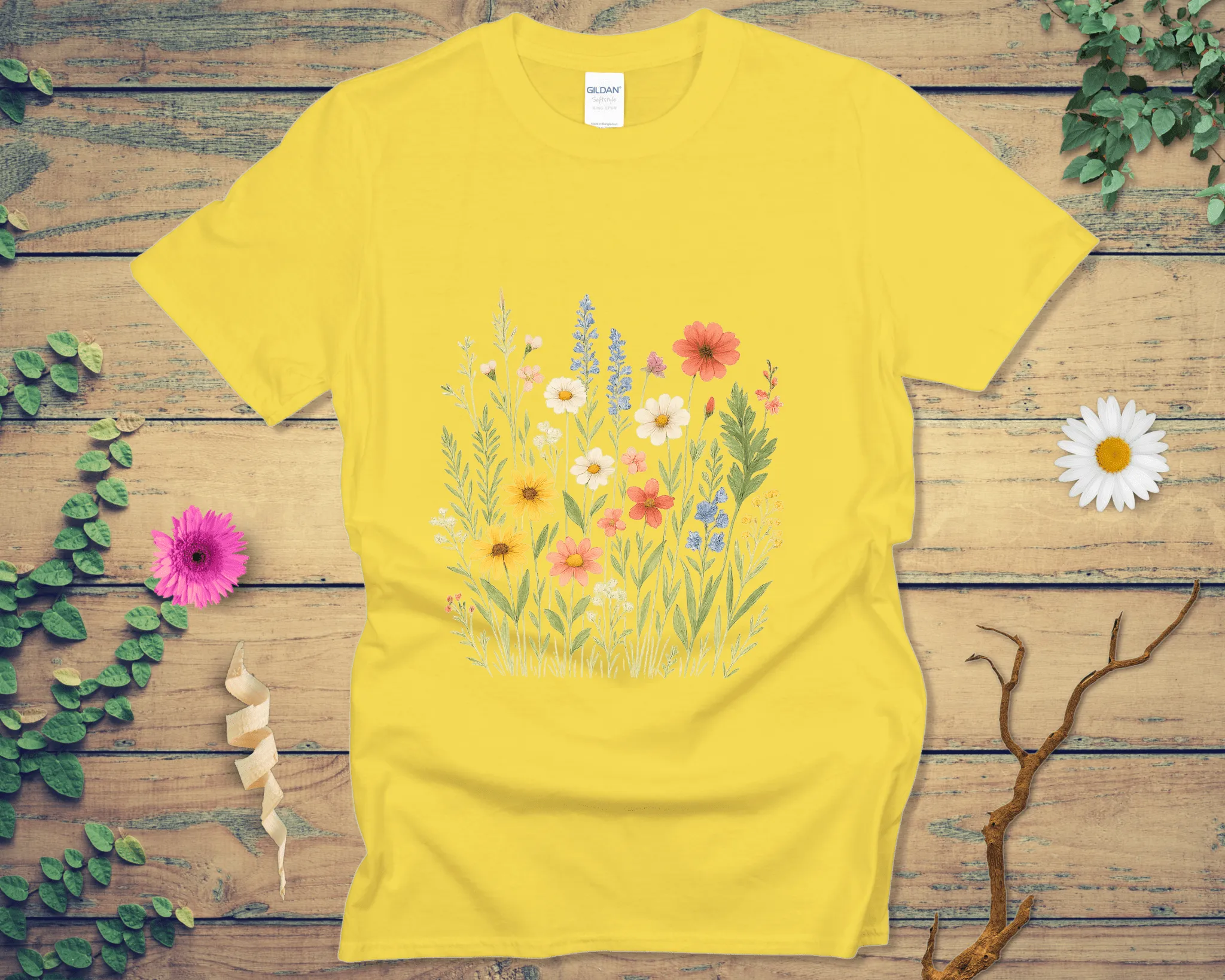 Vibrant Wildflower Patch Tee - LOST HUES