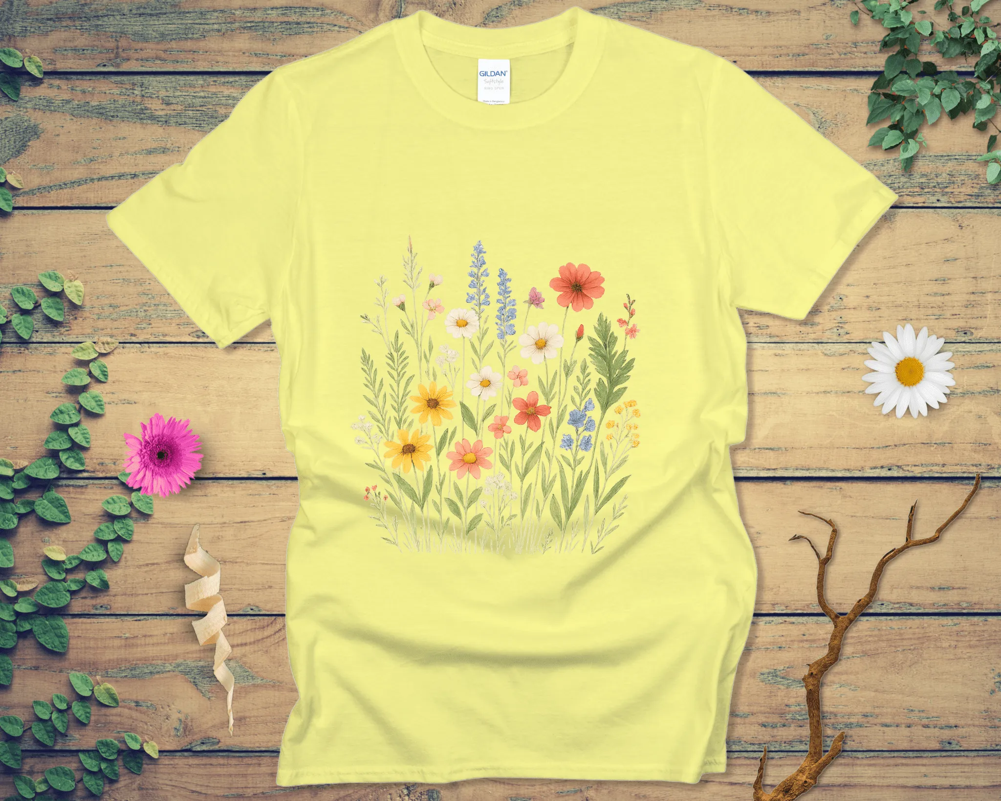 Vibrant Wildflower Patch Tee - LOST HUES
