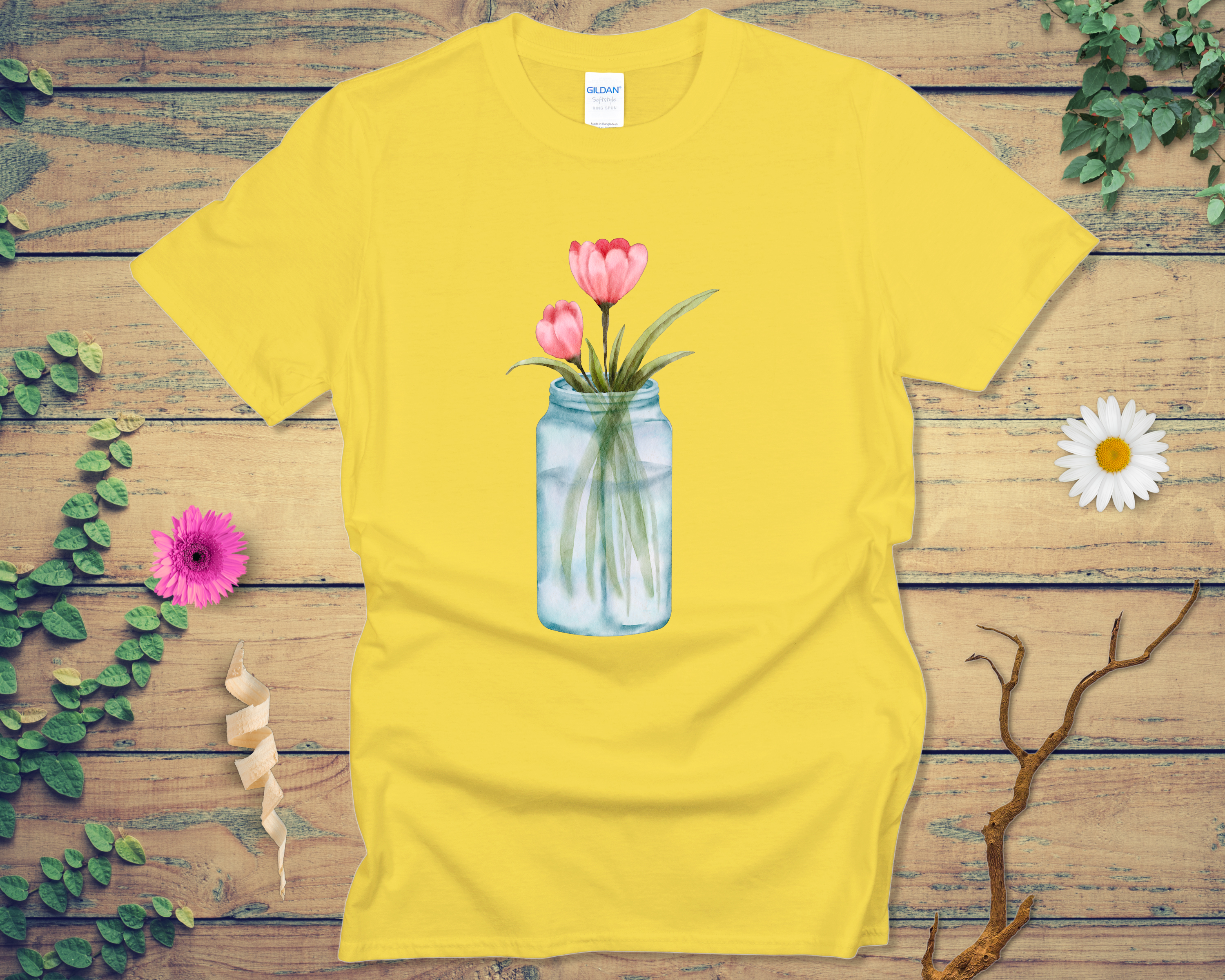 Glass Pond Pink Blooms Tee