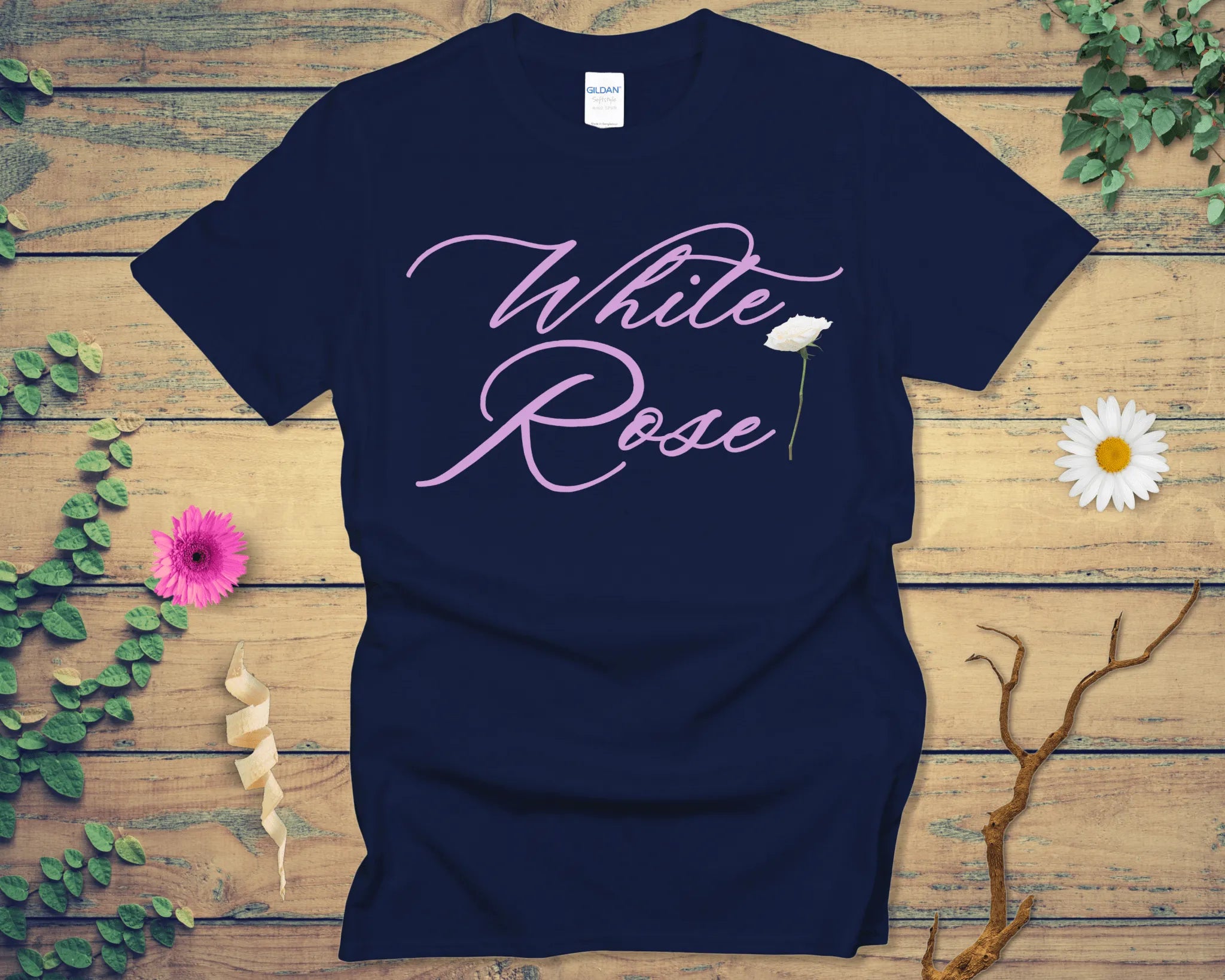 White Rose Logic Tee - LOST HUES